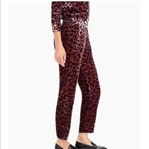 JCrew animal print pants